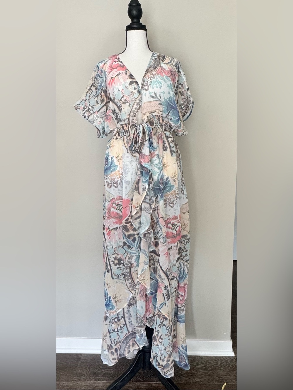 Venus Sheer Floral Cover-Up